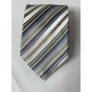 Geoffrey Beene Hand‎ Made 100% Silk Men's Neck Tie Jacquard Repp Tie Spring